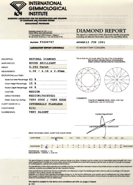 Foto 9 - Diamant 0,294 Brillant IGI Lupenrein River VG VG, D5018