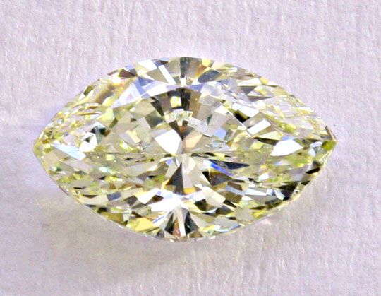 Foto 1 - 0,684 Diamant Zitrone Lupenrein Navette Marquise, D5120