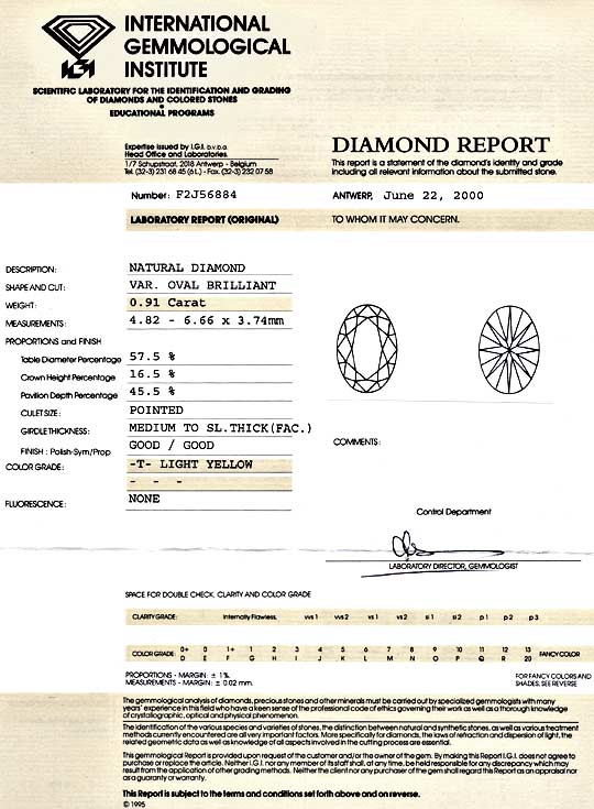 Foto 9 - Diamant 0,91 IGI Zertifikat, Zitronenfarbe Light Yellow, D5181