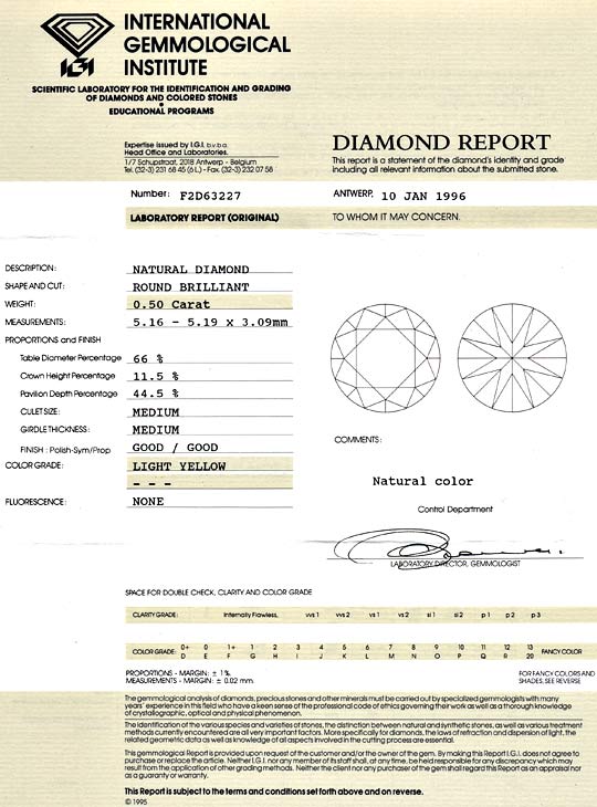 Foto 9 - Zitronenfarbiger Diamant 0,5ct Brillant IGI Halbkaräter, D5182