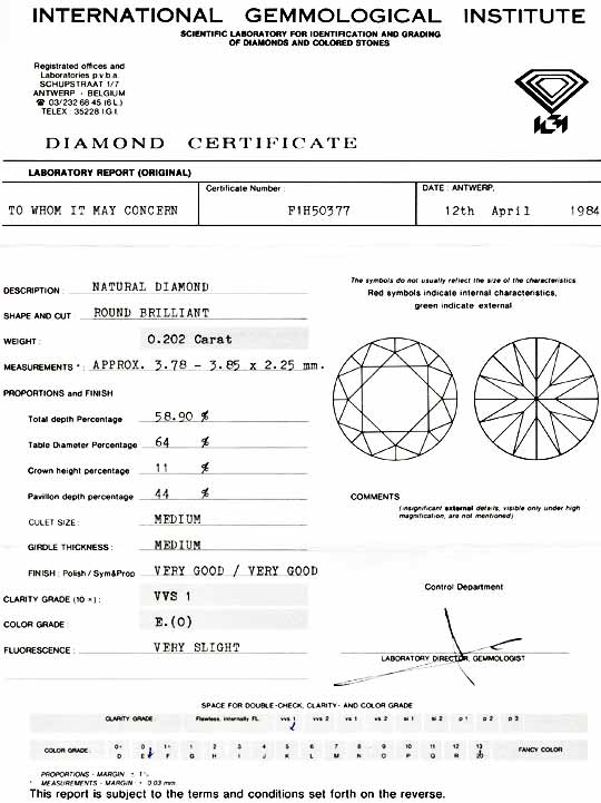 Foto 9 - Diamant IGI Zertifikat 0,202ct River E VVS1, D5404