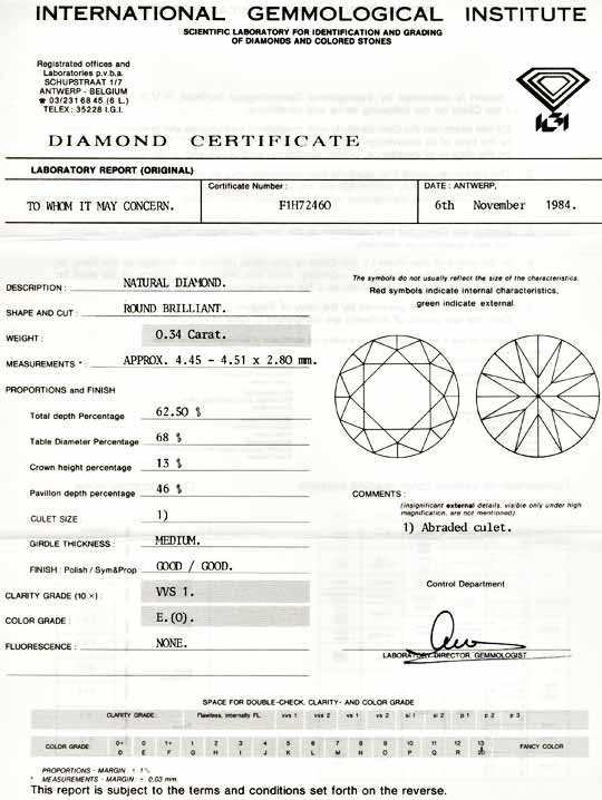Foto 9 - Diamant IGI Zertifikat 0,34ct River E VVS1, D5426