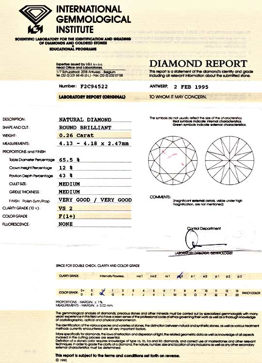 Foto 9 - Diamant 0,26ct Brillant IGI feines Weiss Plus VS, D5845