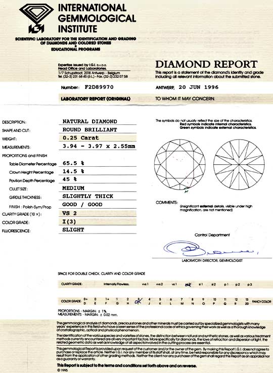 Foto 9 - Diamant 0,25 Brillant IGI Top Crystal VS Brillant, D5981