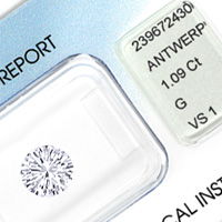 Diamant vom Juwelier mit Zertifikat Artikelnummer D6746