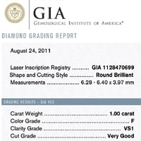 Diamant vom Juwelier mit Zertifikat Artikelnummer D6789