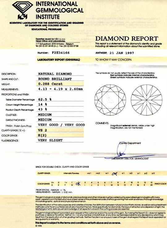 Foto 9 - Diamant IGI Brillant 0,288ct Weiss H VS2, D7095