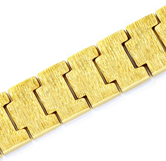 Foto 2 - Glieder Armband mit Borken Gravurmuster in 14K Gelbgold, K2036
