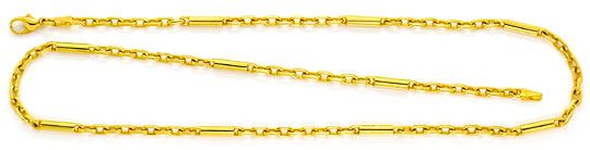 Foto 1 - Anker Goldkette mit Langen Gold Zylindern Gelb Gold 14K, K2497