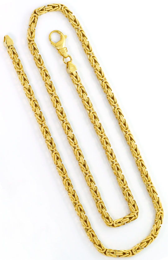 Foto 3 - Schwere lange Königskette Goldkette massiv 18K Gelbgold, K2590