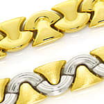 Set Collier Armband 585er Gelbgold-Weißgold