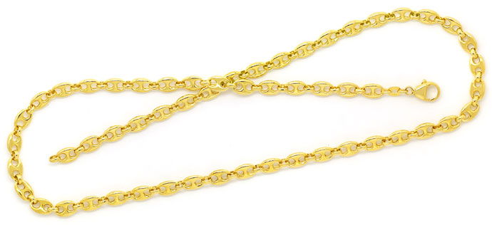 Foto 1 - Gelbgoldkette 55cm im Marina Bohnen Schiffsanker Muster, K3036