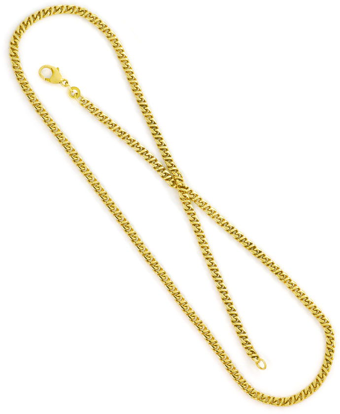Foto 3 - Designer-Goldkette im Achtermuster 51cm massiv Gelbgold, K3051