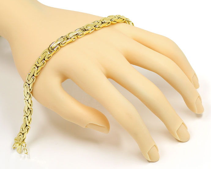 Foto 4 - Königsketten Armband in flacher Ausführung 14K Gelbgold, K3074