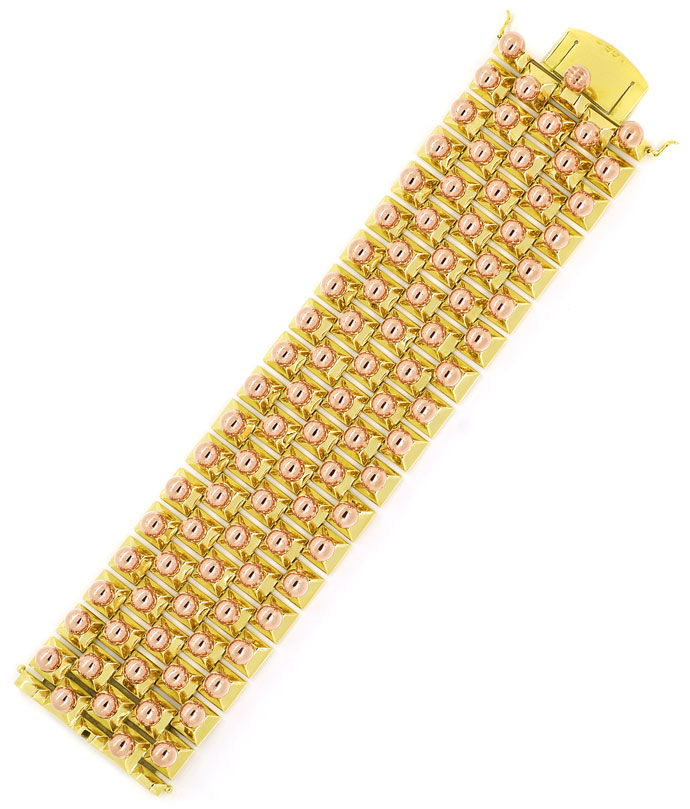 Foto 4 - Sensationelles Designer-Armband in 14K Gelbgold-Rotgold, K3113