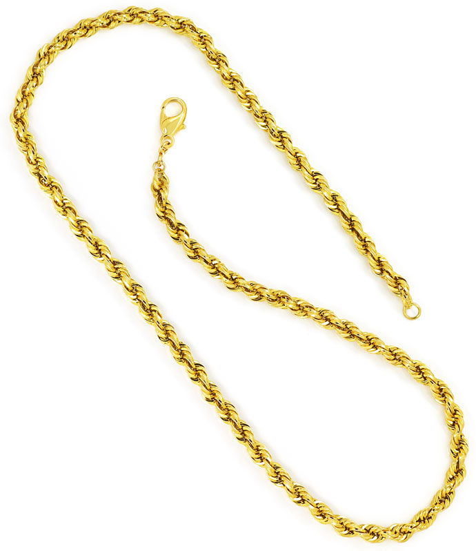 Foto 3 - Gold-Halskette im Kordel Muster 45cm aus 585er Gelbgold, K3119