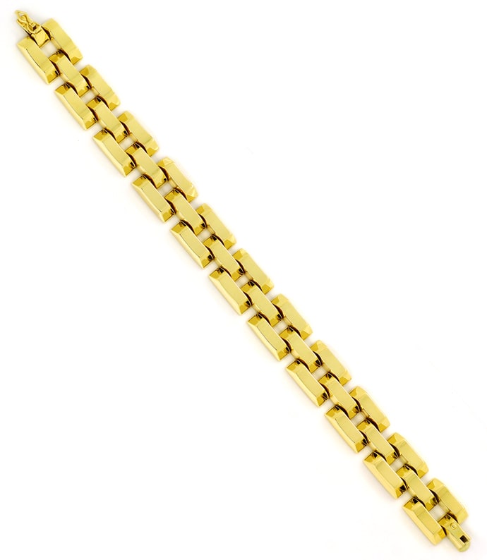 Foto 3 - Design-Fantasie Armband im Stäbchen Muster 14K Gelbgold, K3178