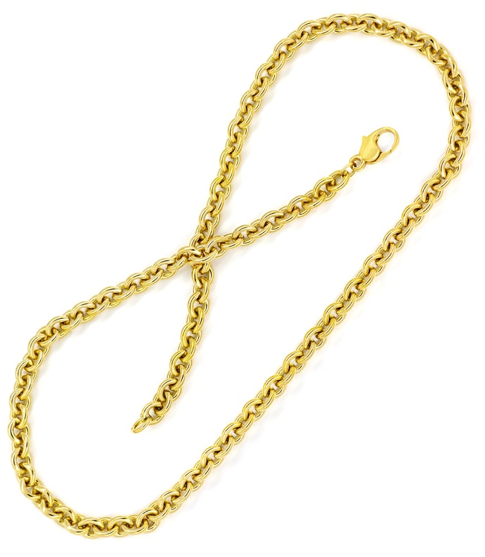 Foto 3 - Anker Goldkette für Damen 46cm lang massiv 14K Gelbgold, K3270