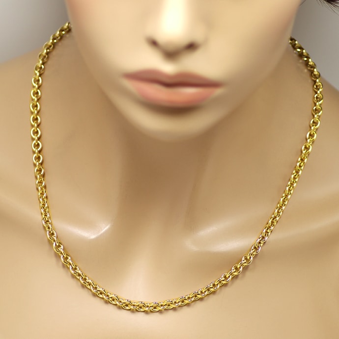 Foto 4 - Anker Goldkette für Damen 46cm lang massiv 14K Gelbgold, K3270