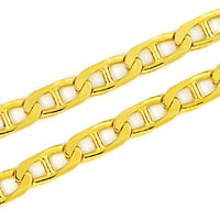 zum Artikel Stegpanzer Damengoldkette 46cm lang massiv 14K Gelbgold, K3272