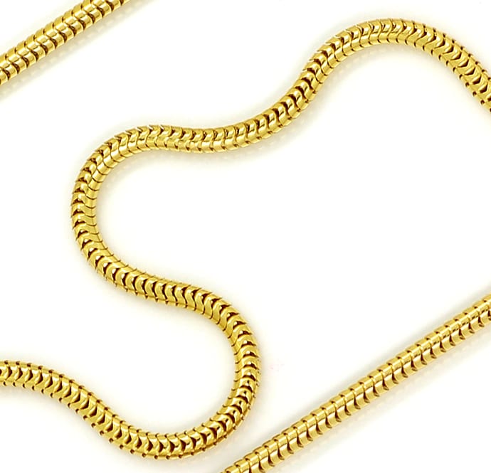Foto 2 - Goldkette Schlangenkette 50cm in 14K Gelbgold, K3350