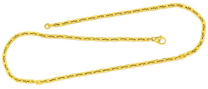 Foto 1 - Plättchen Damenkette 40cm massiv 18K Gelbgold, K3402