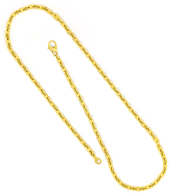 Foto 3 - Plättchen Damenkette 40cm massiv 18K Gelbgold, K3402