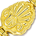 Tolles Designer-Armband massiv 585er Gelbgold