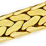 Goldcollier Damen Goldkette massiv 18K Gold