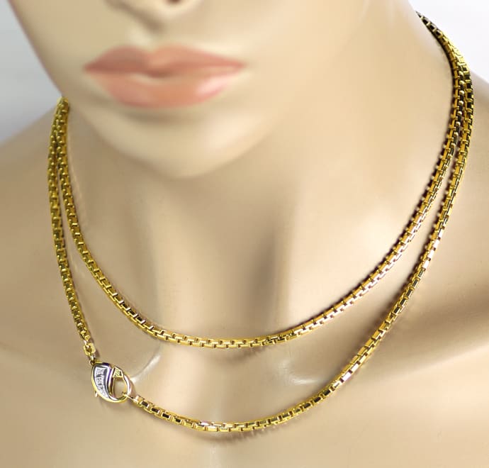 Foto 4 - Venezianer-Goldkette mit Diamanten-Verschluss, K3443