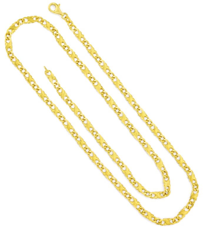 Foto 3 - Dollar-Goldkette 60cm lang in massiv Gelbgold, K3451