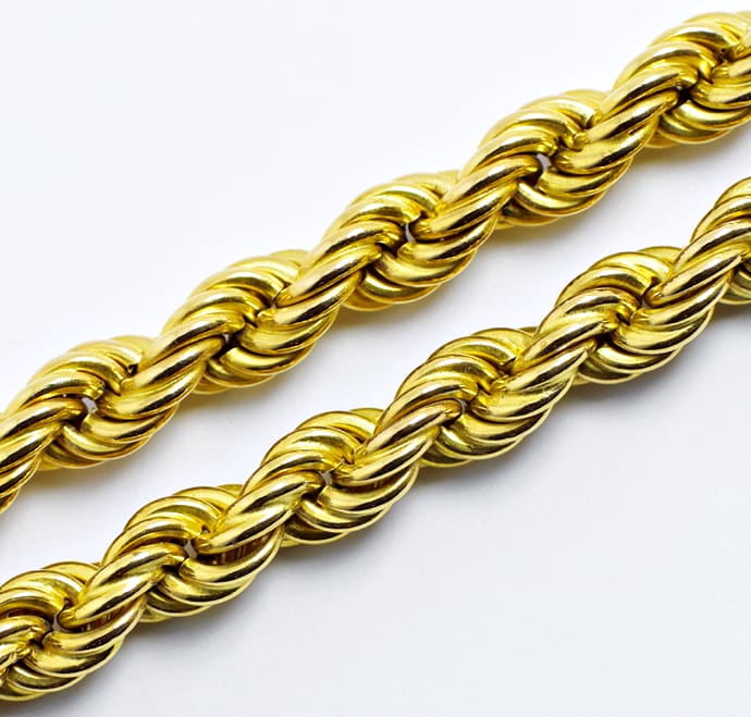 Foto 1 - Kordel-Goldkette Länge 50cm in 14K Gelbgold, K3463