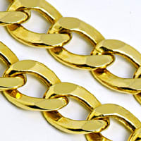 zum Artikel Flachpanzer Goldkette 60cm lang 7,5mm breit, K3468