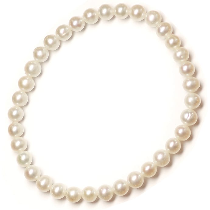 Foto 4 - Schmuckgarnitur Perlen als Ketten Anhänger Armband Ring, Q0688