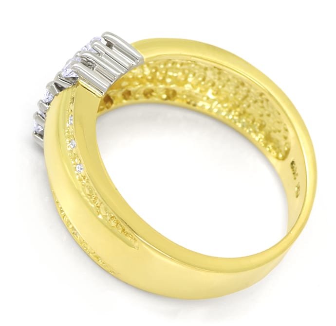 Foto 3 - Design-Bandring mit Brillanten und Diamanten 585er Gold, Q1427