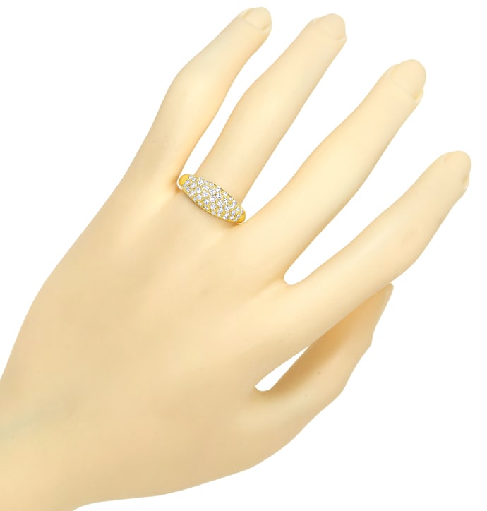 Foto 4 - Diamantring Bandring Pavee mit Diamanten 585er Gelbgold, Q1452
