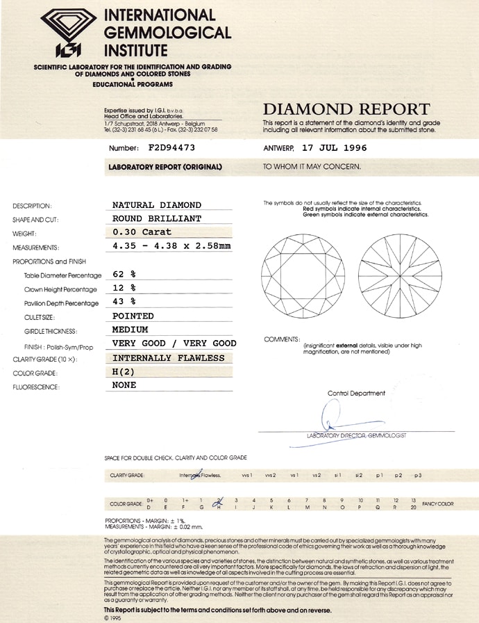 Foto 9 - Diamantring 0,3ct Weiß Lupenrein Brillant IGI Expertise, Q1585