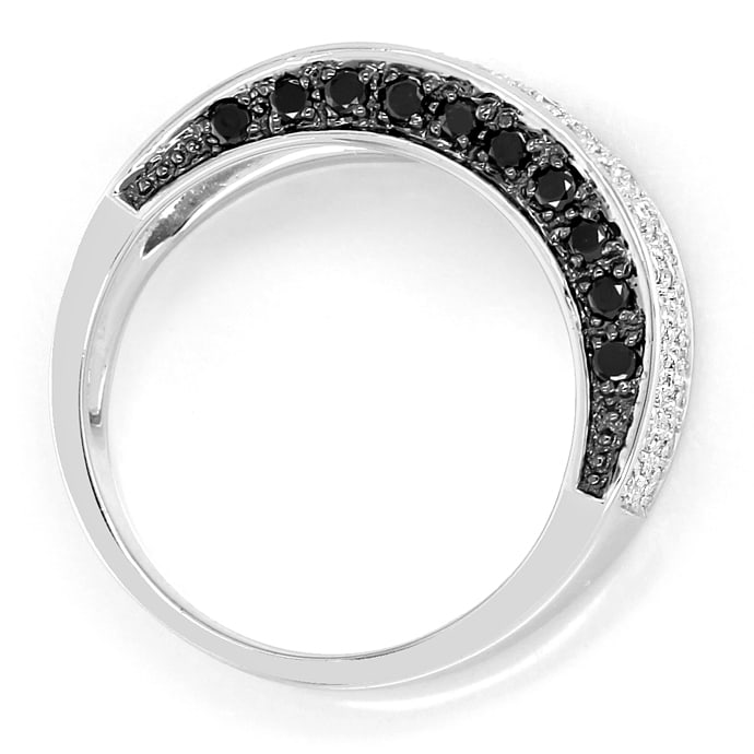 Foto 3 - Pavee Bandring weiße und schwarze Diamanten, Q2683