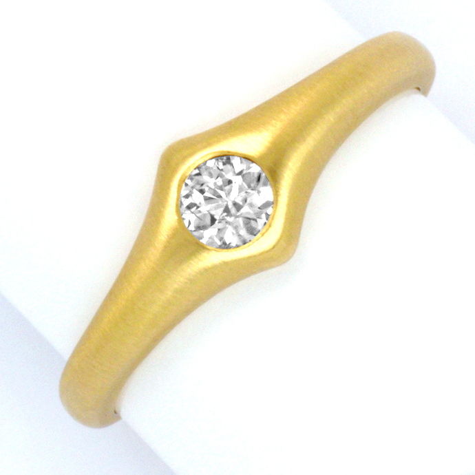 Toller Diamant-Designer-Ring 0,23 Carat massiv Gelbgold, aus Designer-Solitär-Diamantringe Brillantringe