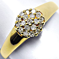 zum Artikel Attraktiver Gelbgoldring mit 0,25ct Diamanten, R1129