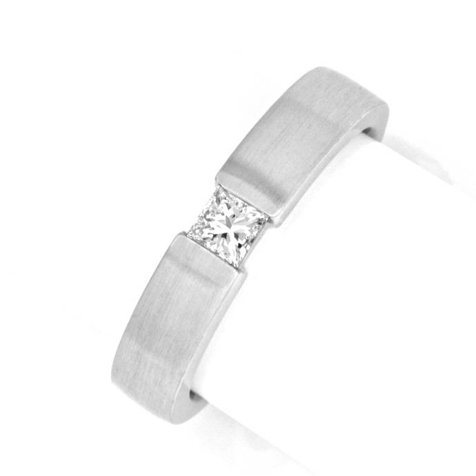 Princess Diamant-Weißgoldring 0,23 Princessdiamant 18K, aus Designer-Solitär-Diamantringe Brillantringe