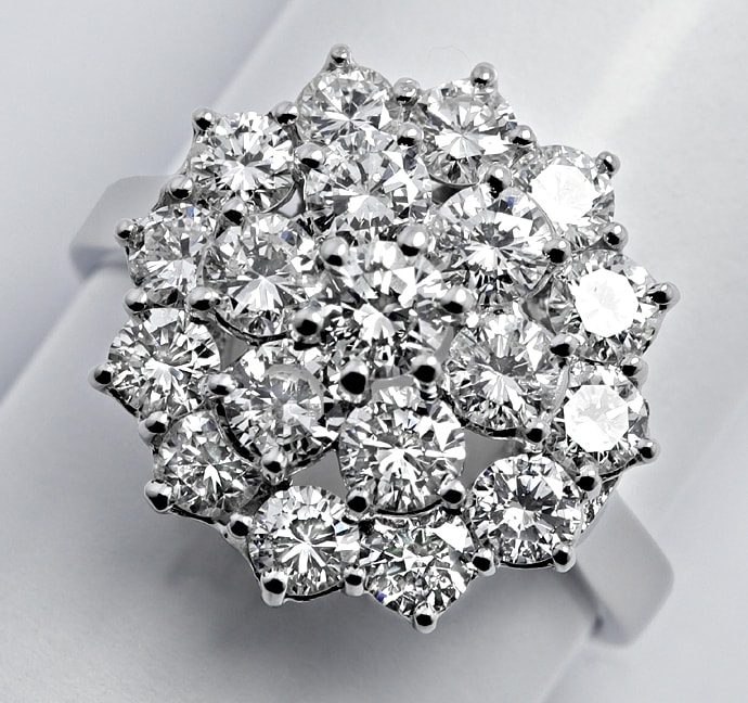 Foto 1 - Diamantenring 3,00ct Brillanten 18K Weißgold, R1228