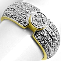 zum Artikel Design-Bandring mit 62 Diamanten in 14K Gold, R1278