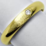 Designer-Diamantring mit Brillant in Gelbgold