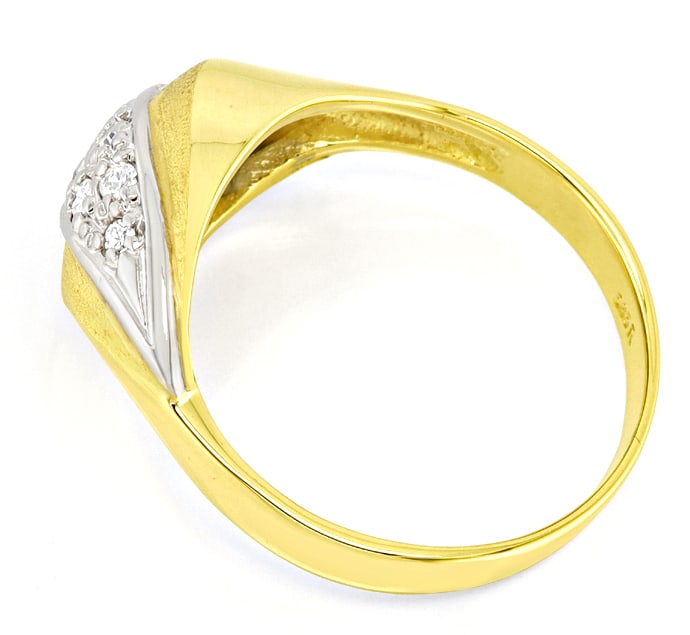 Foto 3 - Top Ring 0,15ct Diamanten in Gelbgold Weißgold, R1333