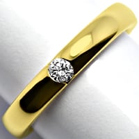 zum Artikel Diamantring mit 0,11ct Brillant 18K Gelbgold, R1343