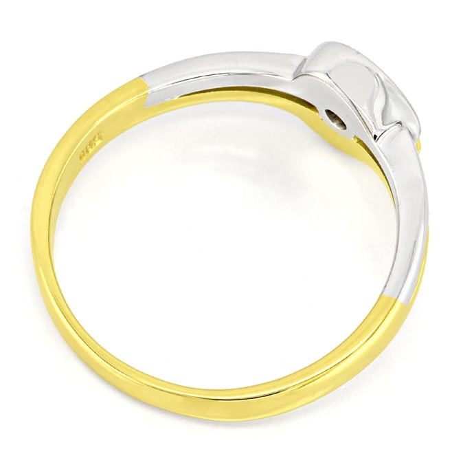 Foto 3 - Design-Ring Herz lupenreiner Brillant 14K Gold, R1388