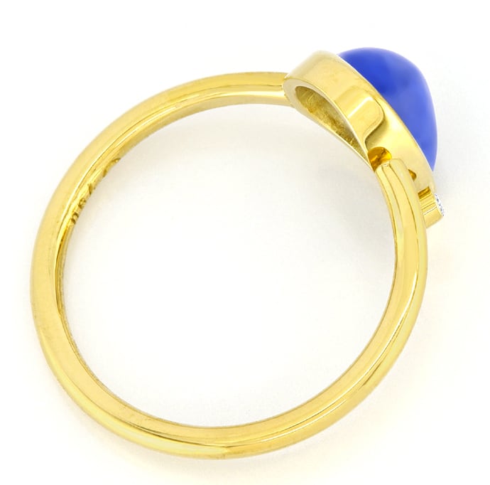 Foto 3 - Design-Ring blauer Saphir lupenreiner Diamant, R1399