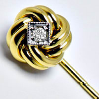 zum Artikel Gold-Krawattennadel mit lupenreinem Brillant, R1443