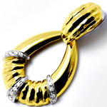 Lupenreine Diamanten-Ohrgehänge in 18K Gold